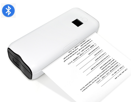 203DPI Usb Bluetooth เครื่องพิมพ์กระดาษขนาดพกพา A4 ขนาดเล็กสำหรับใช้ในสำนักงานหรือที่บ้าน