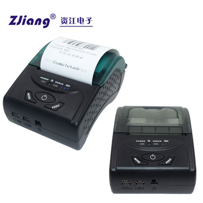 เครื่องพิมพ์ความร้อน Bluetooth แบบพกพา 2 นิ้ว USB POS Printer