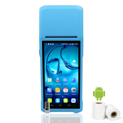 เครื่อง POS มือถือ Android สมาร์ทแคชเชียร์พร้อมเครื่องพิมพ์