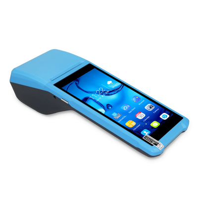 แบบพกพา PDA Android POS Terminal All In One ร้านอาหารสั่งอาหารเครื่องพิมพ์ 58 มม. ในตัว