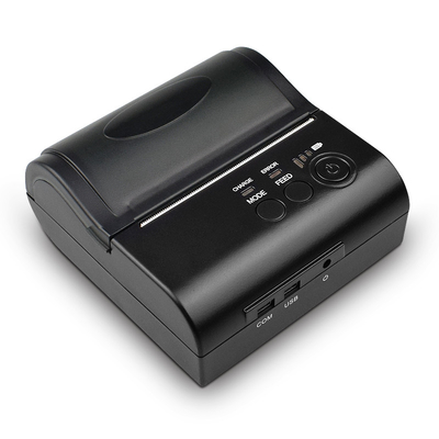 POS มือถือ Bluetooth 3 นิ้ว 80 มม. Portbale เครื่องพิมพ์ความร้อนขนาดเล็ก POS 8001DD