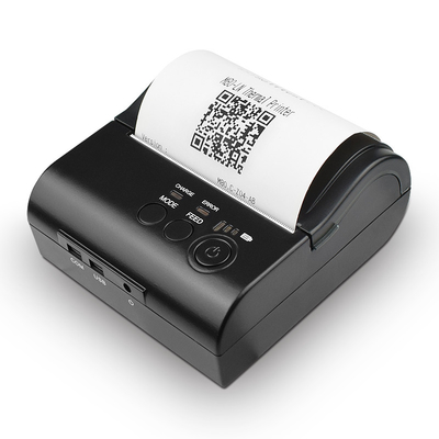 POS มือถือ Bluetooth 3 นิ้ว 80 มม. Portbale เครื่องพิมพ์ความร้อนขนาดเล็ก POS 8001DD