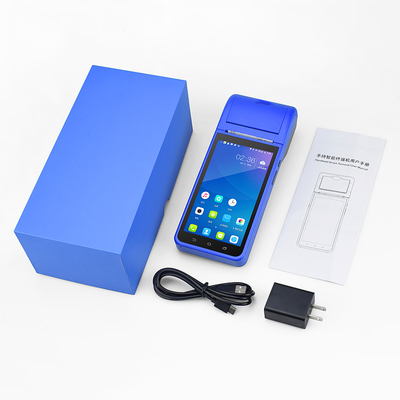 การชำระเงินด้วย Bluetooth เครื่อง POS มือถือ Android Pos Terminal พร้อมเครื่องพิมพ์ 3G