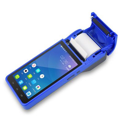 การชำระเงินด้วย Bluetooth เครื่อง POS มือถือ Android Pos Terminal พร้อมเครื่องพิมพ์ 3G