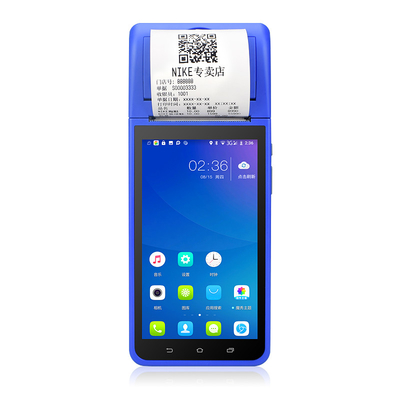 การชำระเงินด้วย Bluetooth เครื่อง POS มือถือ Android Pos Terminal พร้อมเครื่องพิมพ์ 3G