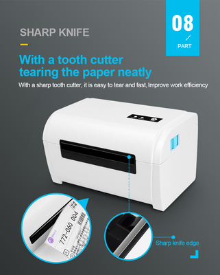 เครื่องพิมพ์ฉลากบาร์โค้ดความร้อน 4x6 เครื่องทำฉลากแบบพกพา USB / Bluetooth