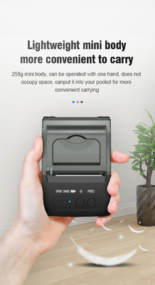 POS เครื่องพิมพ์ความร้อนโดยตรงแบบพกพามินิบลูทู ธ เครื่องพิมพ์ 58mm
