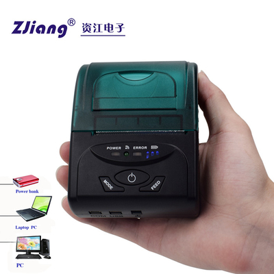 เครื่องพิมพ์ความร้อน Bluetooth แบบพกพา 2 นิ้ว USB POS Printer