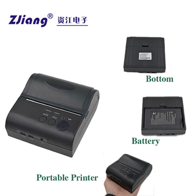 80mm 3inch Label Bluetooth เครื่องพิมพ์ความร้อนขนาดเล็กสำหรับการพิมพ์บาร์โค้ด Qr Code