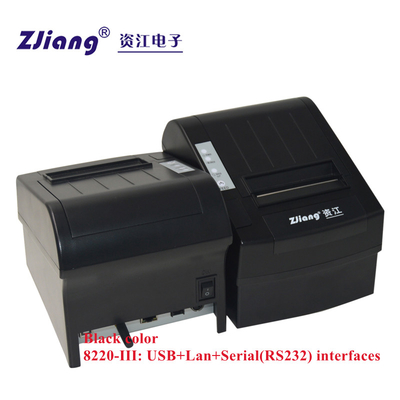 เครื่องพิมพ์ใบเสร็จขนาด 3 นิ้ว 80 มม. แบบขนานเดสก์ท็อป RS232 พร้อมเครื่องตัดอัตโนมัติ