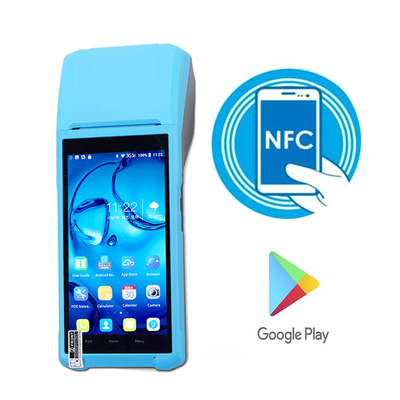 บลูทูธ/USB 5.5 นิ้ว Android POS Terminal พร้อมเครื่องพิมพ์ในตัว 58 มม