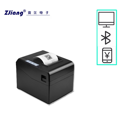 FCC CE POS Receipt เครื่องพิมพ์ความร้อน Bluetooth 80mm 203dpi