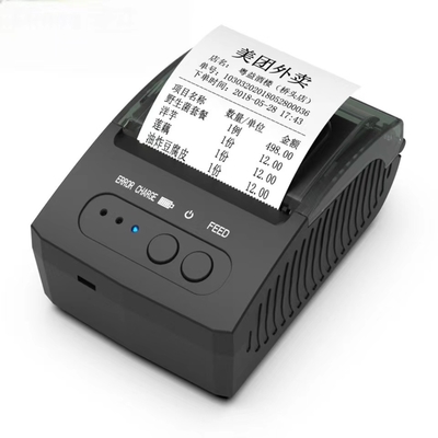 POS เครื่องพิมพ์ความร้อนโดยตรงแบบพกพามินิบลูทู ธ เครื่องพิมพ์ 58mm