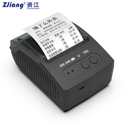 POS เครื่องพิมพ์ความร้อนโดยตรงแบบพกพามินิบลูทู ธ เครื่องพิมพ์ 58mm