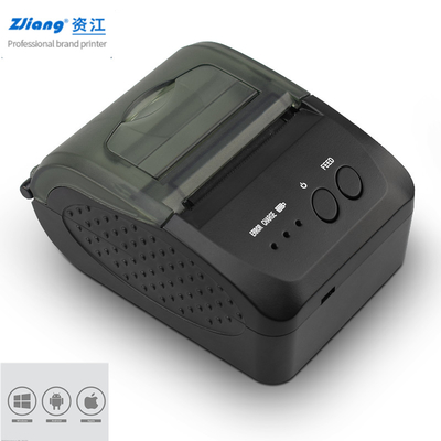 Small Travel Bill เครื่องพิมพ์ความร้อนขนาดเล็ก Bluetooth ไร้สาย 2 นิ้ว 58mm