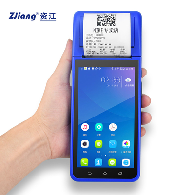 POS Terminal Android 8.1 PDA Mobile Handheld Mini Terminal พร้อมเครื่องพิมพ์ 58 มม.